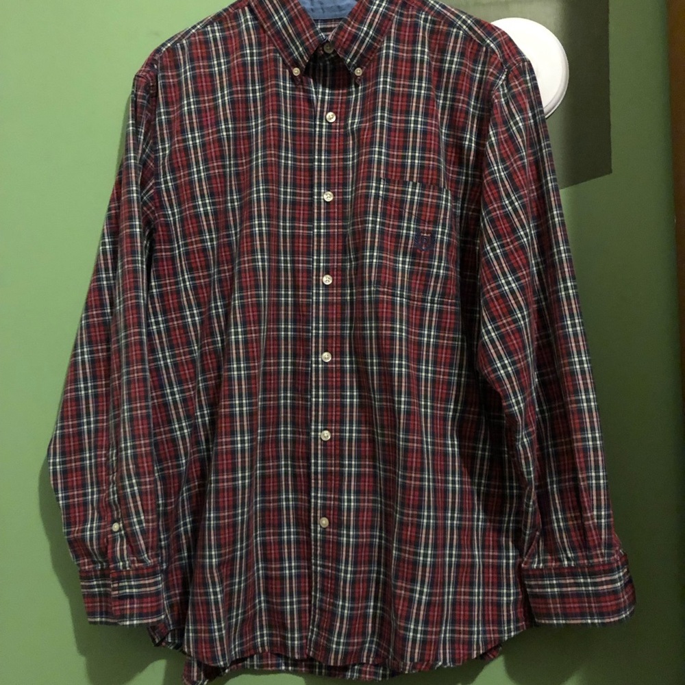 Chaps Men's Shirt - Classic Fit Long Sleeve Button Down Collared Shirt